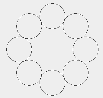 Example output of CircleOfCircles