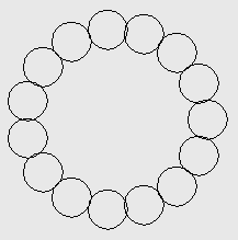Example output of CircleOfCircles