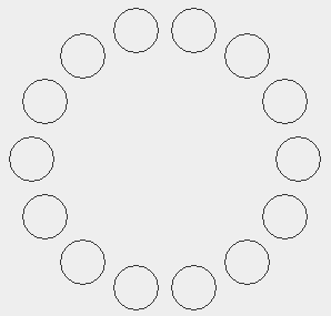 Example output of CircleOfCircles