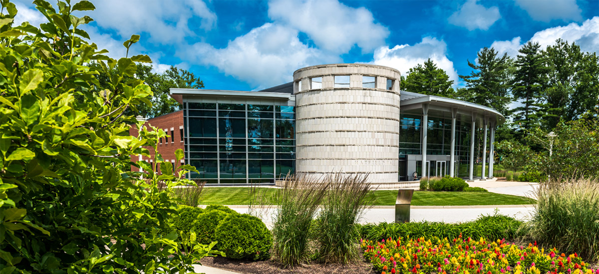 Exterior view of Hatfield Hall.