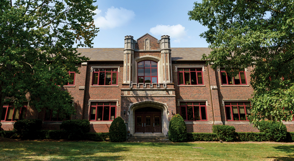 Outside of Moench Hall