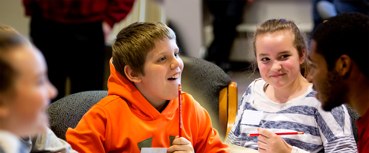 Students participating in explore engineering activities