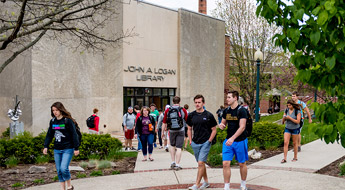 Exterior of the Logan Library.