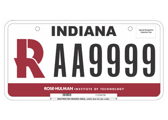 !RHIT license plate