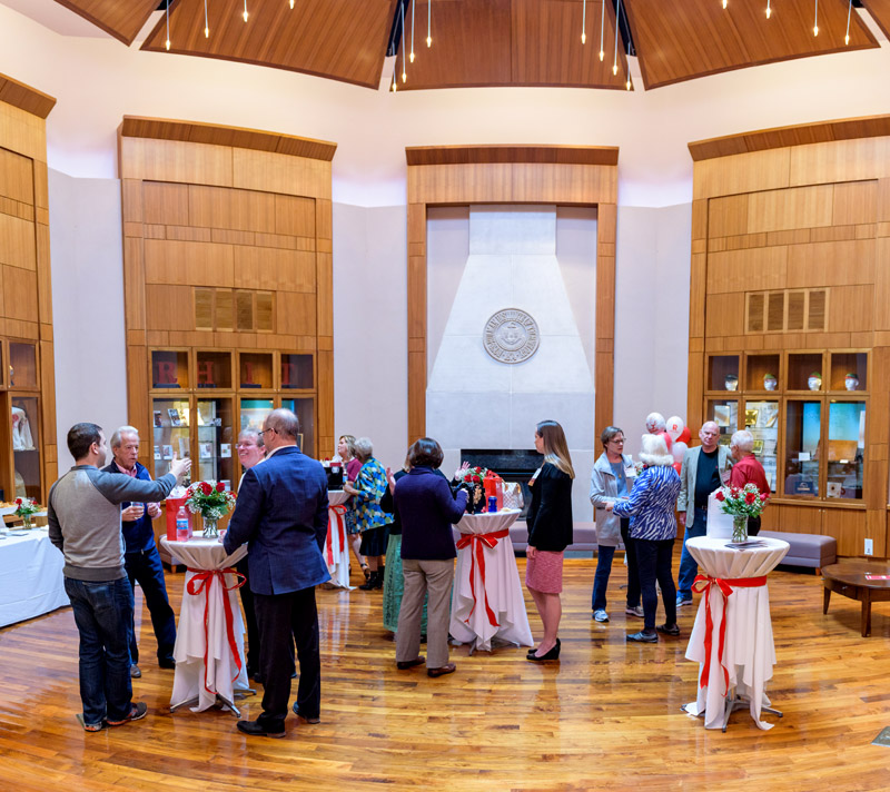 Interior view of alumni center