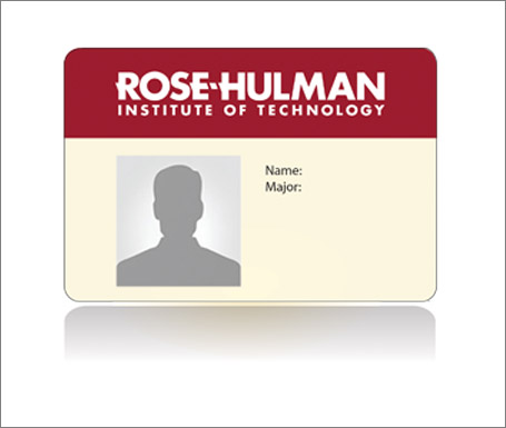 Graphical representation of a student ID card.