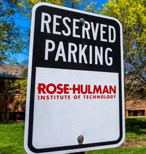 Reserved parking sign