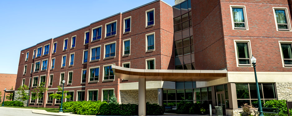 Exterior of Lakeside Residence Hall