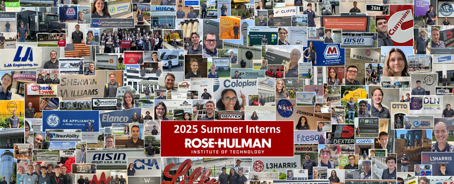 Collage of Rose-Hulman Students' Internship Experience