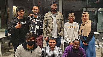 Group of smiling students