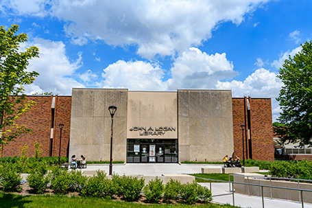 Exterior of the John A. Logan Library.