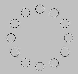 Sample display of the circleOfCircles function