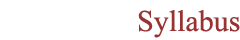 Syllabus