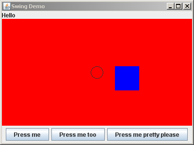 Another shape (here, a filled blue rectangle) appears on the red panel