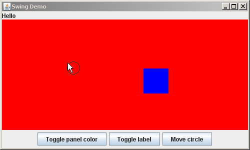 Circle has moved to mouse