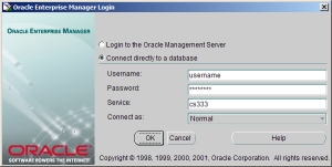 Oracle Enterprise Manager Login