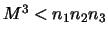 $M^3 < n_1 n_2 n_3$