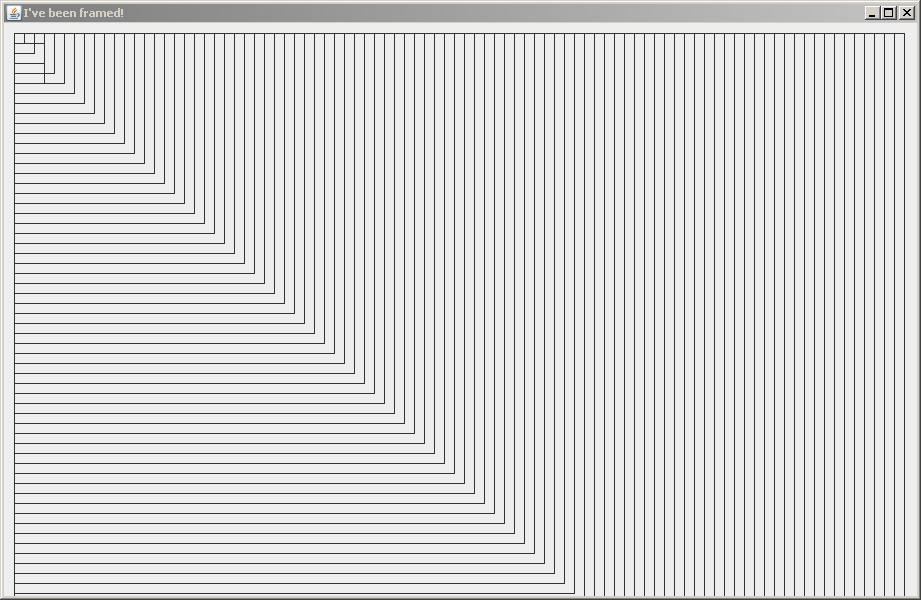 Stage 3: Many rectangles appears on the frame