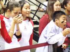 excited students in Botball