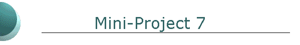 Mini-Project 7