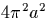 $4\pi^{2}a^{2}$