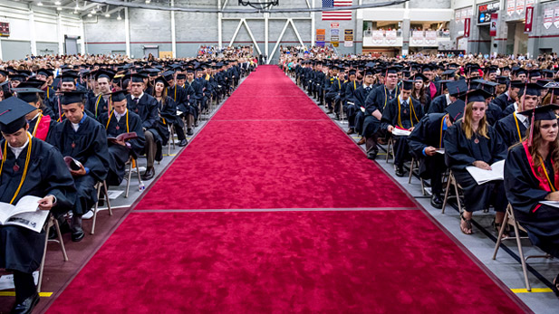 140th Commencement at Rose-Hulman SRC building