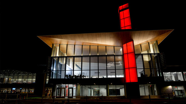 Exterior of the student union.