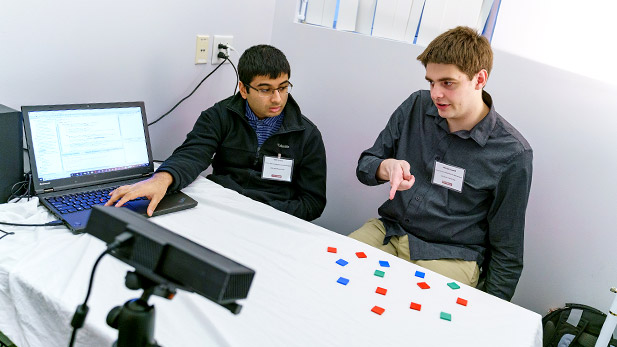 Michael Crowell (right) and Adit Suvarna