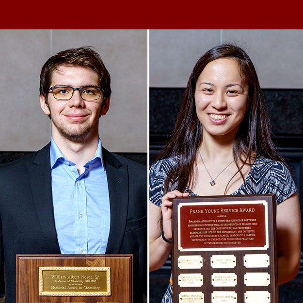 Rose-Hulman students Colin Beach and Andrea Wynn
