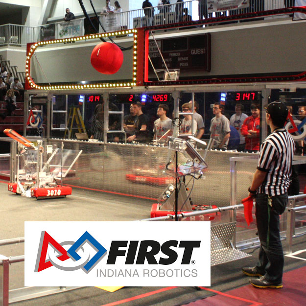 Image of First Robotics competition at Rose-Hulman.