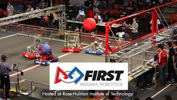 Image of First Robotics competition at Rose-Hulman.