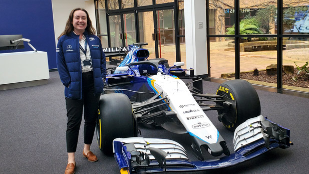 Alumna Gabbie Gilbertson Revved Up About Formula 1 Motorsports Opportunity