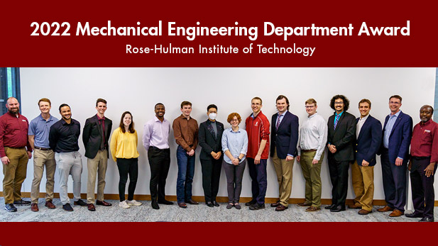 Mechanical Engineering Students Earn Honors for Academics, Technical Merits