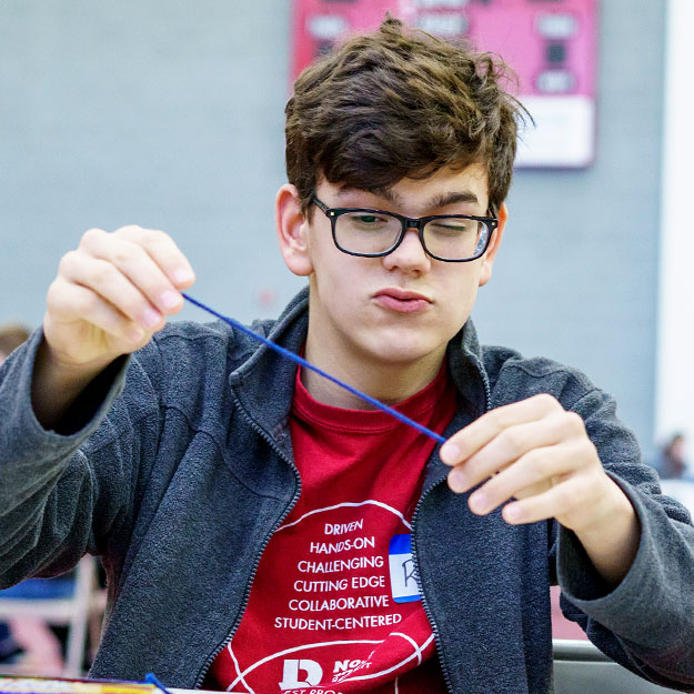 Students at Rose-Hulman's Spark! event.