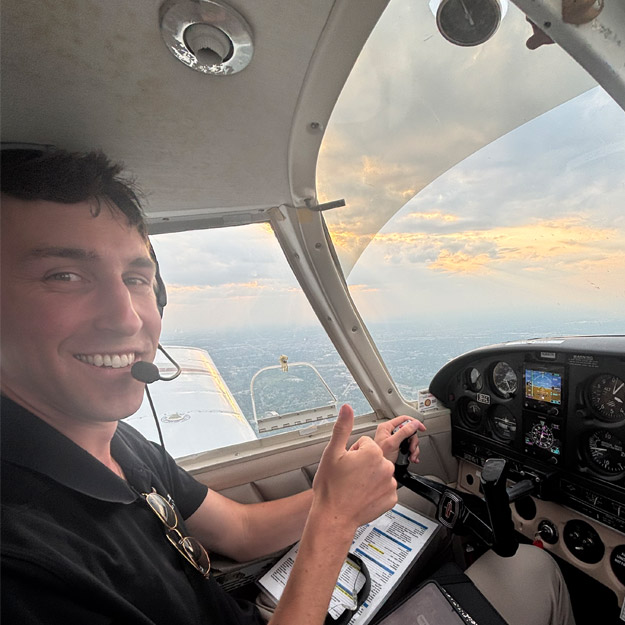 Click the image to read about Nick Kowalkowski's career as an airport design consultant and private pilot.