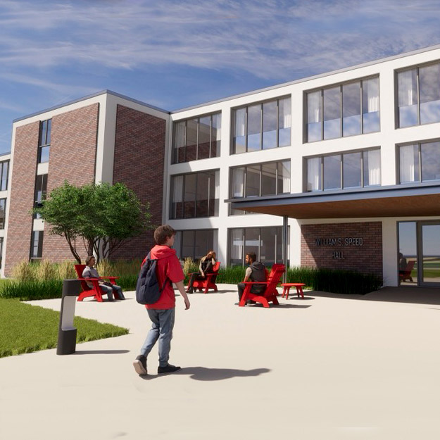 rendition of renovated Speed Hall