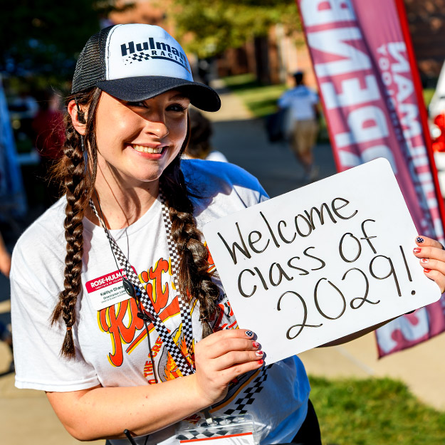 Students and staff welcome the class of 2029 during move-in day.