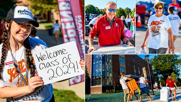 Students and staff welcome the class of 2029 during move-in day.