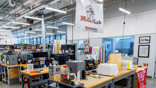 Workspace in the Kremer Innovation Center.