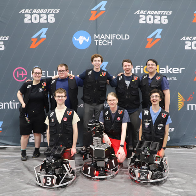 Click the image to read about the Thornbots robotics team competition.