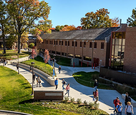 Campus quad aerial