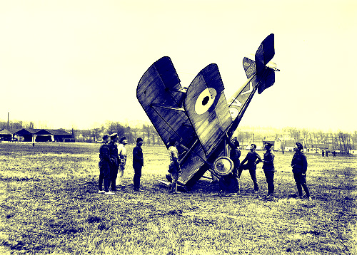 Aerodrome 1918 crash