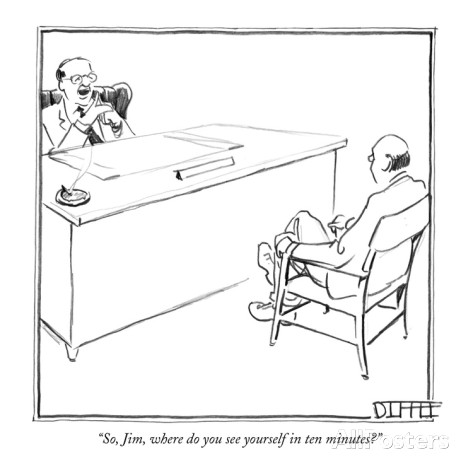 Real world of business cartoon