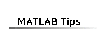 MATLAB Tips