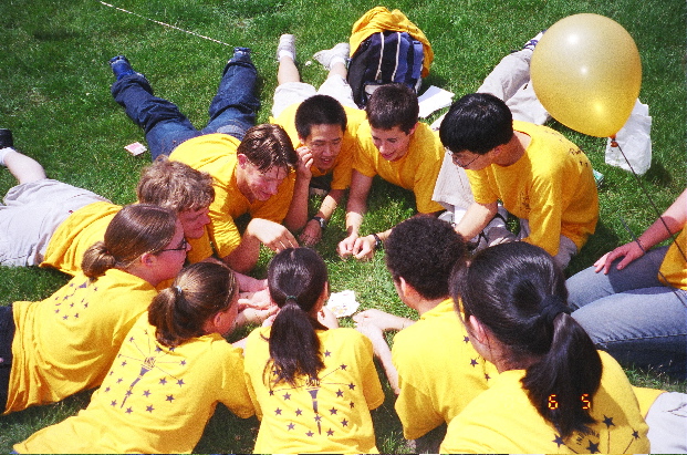 [Indiana ARML team at lunch]